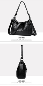 กระเป๋าถือมีคลาสพร้อมกระเป๋าถือขนาดใหญ่เรียบง่ายกระเป๋าถือแฟชั่นใหม่สำหรับผู้หญิงกระเป๋าถือ PU กระเป๋าสะพายไหล่กระเป๋าแมสเซนเจอร์ - Product Image 4