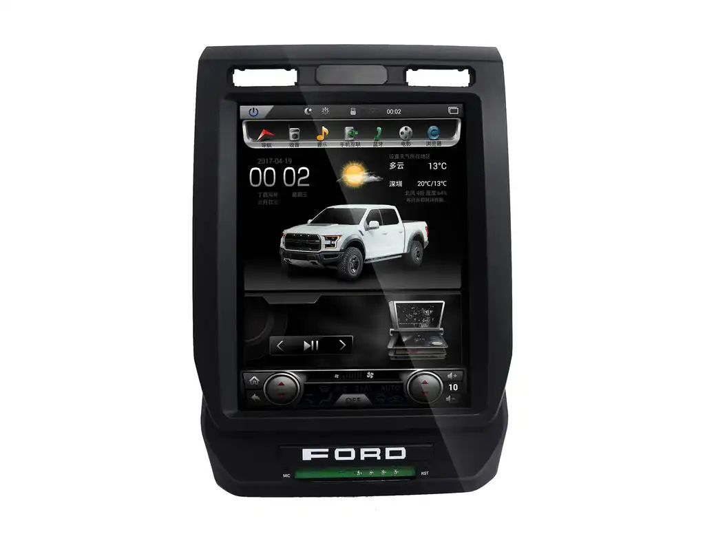 Usine Écran Tactile Audio De Voiture Radio Dvd De Voiture Stéréo Lecteur 12.1 "Android 9 Navigation Radio Pour Ford F-150 F-250 2015-2019