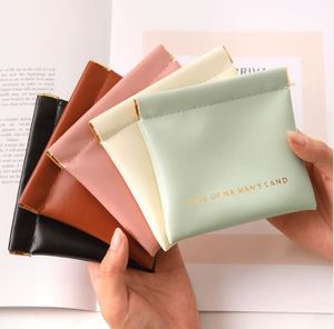 Wholesale Shrapnel Storage Bag Automatic Closing Wired Earphone Storage Bag PU Coin Purse Mini Portable <b>Lipstick</b> and Makeup Bag - Product Image 6