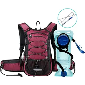 Customized Colorful Hiking Travel Bicycle Backpack Water Bag Cycling Running Waterproof Hydration Backpack With Water Bladder