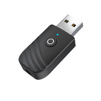 Adaptateur audio USB BT5.0 3-en-1 avec récepteur audio AUX et TV, dongle émetteur USB sans fil pour voiture, ordinateur portable, DC