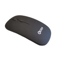 Souris sans fil rétroéclairée à LED avec logo gravé au laser personnalisé, cadeau promotionnel OEM à faible MOQ