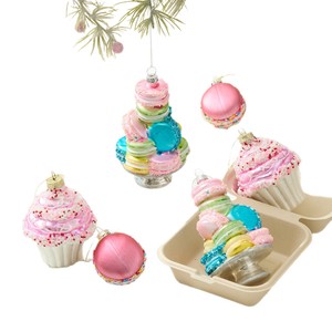 Adorno Navideño con Forma <span class=keywords><strong>de</strong></span> <span class=keywords><strong>Bola</strong></span> <span class=keywords><strong>de</strong></span> Navidad, Color Macaron, Decoración Pintada con Diseño <span class=keywords><strong>de</strong></span> <span class=keywords><strong>Pastel</strong></span> - Product Image 5