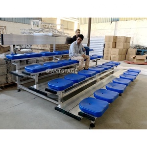 Gradas de aluminio móviles de 4 filas gradas de estadio portátiles con ruedas - Product Image 3