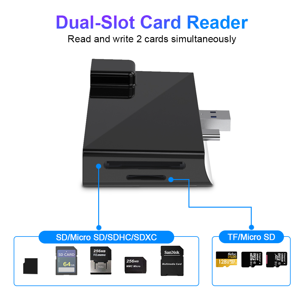 Surface D'accueil Hub USB 3.1 Type C 7 in1 USB-C Moyeu avec 4k HDMI multifonction Carte lecteur Adaptateur Pour Surface pro7