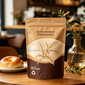 Bolsa de Café y Té Reciclable de Alta Barrera Mono-PE Sostenible, Cumple con PPWR, Bolsa con Cierre 100% PE, Logotipo Personalizado OEM - Product Image 6