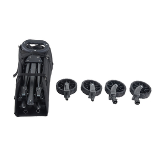 Chariot de jardin pliable réglable portable à roues de 5 pouces, chariot de plage, chariot de pique-nique, chariot de camping pliable - Product Image 4