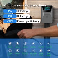 11kw Montado en la pared Fast Car Billing Pos Vehículo eléctrico Estación de carga móvil Iso15118 Ac Cargador público Ev con sistema de pago
