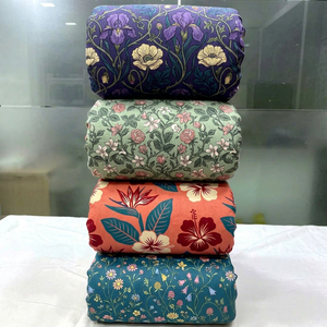 Trendy Polyester Digital Printed Fabric Custom Manufacturing Service for Garments Dresses and Home Textiles - Product Image 1
