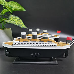 ผลิตภัณฑ์ที่ไม่เหมือนใคร <span class=keywords><strong>โร</strong></span><span class=keywords><strong>มา</strong></span> ดิฟฟิวเซอร์ รูปทรงเรือ 250 มล. เครื่องกระจายกลิ่นรูปปลาแมงกะพรุน เครื่องเพิ่มความชื้นรูปปลาแมงกะพรุนไททานิค พร้อมไฟ LED สีสันสำหรับกลางคืน - Product Image 2