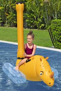 Piscine <span class=keywords><strong>gonflable</strong></span> pour enfants <span class=keywords><strong>Bestway</strong></span> 41522 Rhino Rumble 2 places en PVC avec flotteur à roulettes, à partir <span class=keywords><strong>de</strong></span> 3 ans, capacité 45 kg - Product Image 3