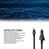 Nouveau kit de parabole satellite Starlink plate haute performance avec câble, version VR (ROAM), Starlink Mini version haute performance