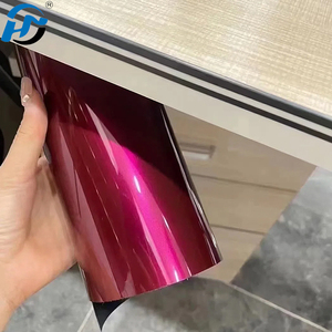 Vente en gros PET TPU <span class=keywords><strong>vinyle</strong></span> coulé Super brillant cristal Tata rouge enveloppe de voiture <span class=keywords><strong>vinyle</strong></span> 1. 52X1.8 M/5X60FT un rouleau complet direct d'usine - Product Image 5