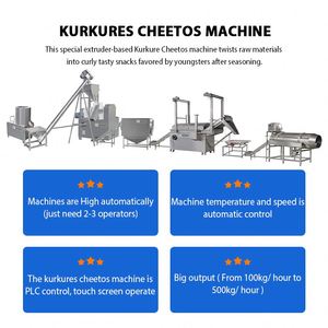 Máquina Extrusora de Bomba Motorizada Industrial China Sanfu Totalmente Automática con Control PLC para <span class=keywords><strong>Freid</strong></span> Niknaks Kurkure - Product Image 2