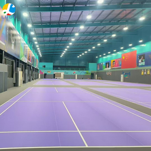 Cancha deportiva de Interior de fabricante profesional para suelo de tenis de mesa bádminton Bask Instalación rápida césped <span class=keywords><strong>artificial</strong></span> - Product Image 3