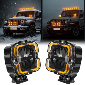 Barre lumineuse de travail <span class=keywords><strong>LED</strong></span> super lumineuse 65W 6000LM pour voiture, camion, SUV, VTT, moto, blanc ambre DRL 12V, projecteur universel - Product Image 1