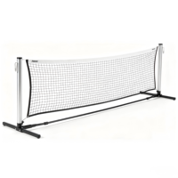 Système de filet de pickleball professionnel Procourt 22FT pour l'entraînement des enfants et des adultes avec poteaux ovales en tube d'acier, sac de transport, toutes saisons