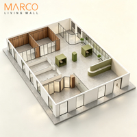 Systèmes de cloisons de bureau démontables en panneaux de bois et verre avec cabines de réunion acoustiques pour la collaboration d'équipe et le travail concentré