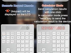 Clavier sans fil personnalisé, petit clavier numérique, calculatrice compacte, clavier Bluetooth avec fonction de calculatrice - Product Image 4
