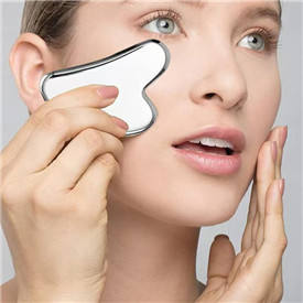Free Logo Custom <strong>Stainless</strong> <strong>Steel</strong> Gua Sha Facial Massager Body <strong>Face</strong> <strong>Massage</strong> Therapy Tool for Pain Relief Scrapping - Product Image 5