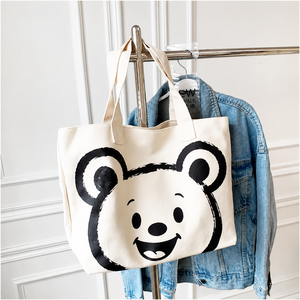 <span class=keywords><strong>Borsa</strong></span> Tote da donna di grande capacità, <span class=keywords><strong>borsa</strong></span> Tote stampata su tela di cartone animato di nuovo stile ispirata alla foresta, <span class=keywords><strong>borsa</strong></span> a tracolla Versatile - Product Image 4