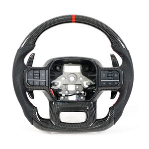 Accessoires d'intérieur en gros d'usine volant de sport en Fiber de carbone véritable pour <span class=keywords><strong>Ford</strong></span> <span class=keywords><strong>Raptor</strong></span> f150 Larriat <span class=keywords><strong>2021</strong></span> - Product Image 2
