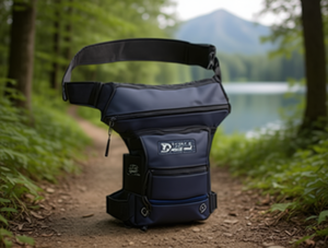 Borsa da gamba casual da uomo 13 pollici in nylon con chiusura a cerniera, cuscino d'aria e tracolla rimovibile per uso esterno - Product Image 2