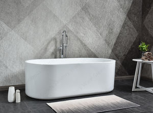 حوض استحمام CE The US UK ، أسترالي ، غلاكسي, حوض استحمام ، 59 بوصة ، حوض نقع أكريليك أبيض مستقل - Product Image 5