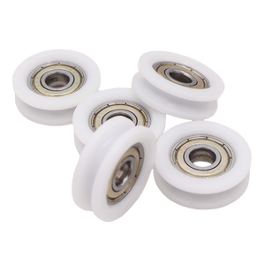 Rouleau <span class=keywords><strong>de</strong></span> <span class=keywords><strong>guidage</strong></span> à gorge en U 8x32x10mm 608 avec roulement, recouvert <span class=keywords><strong>de</strong></span> nylon, pour armoire, fenêtre et équipement mécanique - Product Image 1