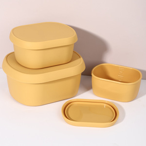 Wholesale Snacktainer Silicone Bento <b>Box</b> Kitchen Travel Silicone <b>Box</b> Leak-Proof <b>Lunch</b> <b>Box</b> for Kids and Adults - Product Image 2