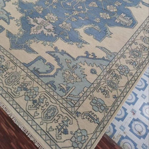 พรมปูพื้นขนสัตว์โอะทักแนววินเทจปรับแต่งได้ออกแบบมือสวดมนต์บ้าน8x1ทันสมัยหลายขนาด0/9x1 2/10X14นามธรรม - Product Image 1