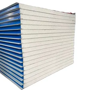 Rock wool/EPS/polystyrene/polyurethane color steel sandwich panels for simple hospitals/cleanrooms fireproof