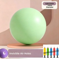 Ballon de yoga et de gymnastique gonflable anti-éclatement personnalisé avec logo MR pour Pilates