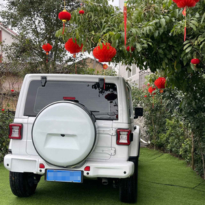 Cubierta protectora de neumático de rueda de repuesto ABS de acero inoxidable Lantsun J9055 para Jeep JL Wrangler <span class=keywords><strong>2018</strong></span> + cubierta de neumático de repuesto - Product Image 2
