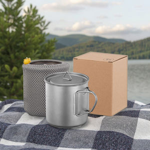 Taza de Té y Café Plegable Portátil de Titanio Ligero Personalizada, Taza Térmica de Una Sola Capa para Exteriores, Senderismo, Picnic, Viajes - Product Image 6