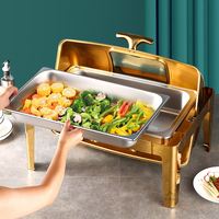 TIANXING - Recipientes de Acero Inoxidable para Buffet, Calentador de Alimentos con Diseño Eléctrico Moderno para Hoteles