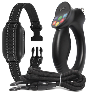 Collier de dressage anti-traction noir pour chien, aide à la correction du comportement canin, laisse étanche, kit de collier électronique anti-traction pour l'entraînement des chiens - Product Image 1