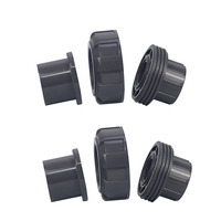 Raccord Union en PVC Foncé de 2 Pouces sur Mesure, Adaptateur à Encliquetage Robuste pour l'Irrigation, les Piscines et les Tuyaux d'Eau de Plomberie