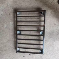 Chariot à tortue personnalisé en acier inoxydable 201, plateau basculant, quatre roues silencieuses, petit chariot à plateau plat, revêtement en poudre de qualité alimentaire