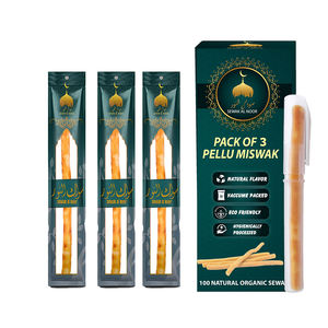 Bâtons de Miswak Sewak Noor de haute qualité, 100% naturels, organiques, biodégradables, paquet de 3 - Product Image 1