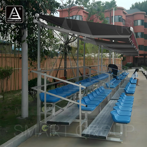 Arquibancadas Portáteis de Alumínio Usadas para Estádio Escolar com Cobertura para Assentos Externos - Product Image 3