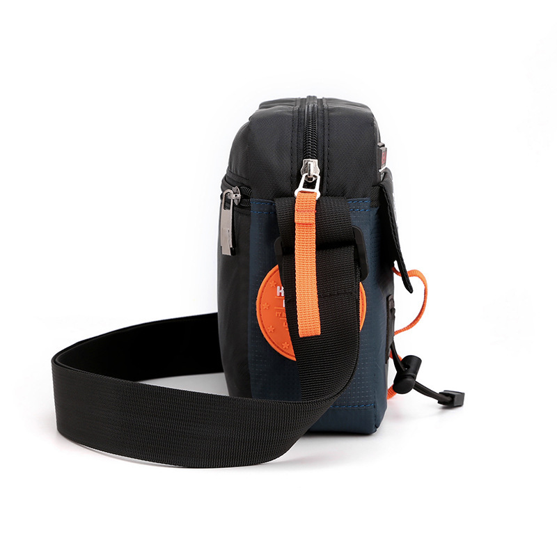 Sac De Poitrine Bandoulière Homme En Simili Cuir étanche - Style Rétro, 5 Poches, Réglable, Marron, Neuf Avec étiquettes