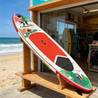 Planche de SUP gonflable portable, technologie Drop Stitch, gonflage rapide, système à 3 ailerons, écologique, avec sac à dos, pompe et pagaie