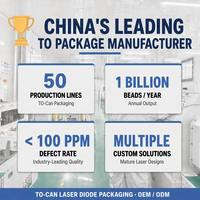 Diode laser rouge 640 nm TO-56 à émission latérale, qualité industrielle, 5-50 mW, pour scanners de codes-barres et automatisation de la vision industrielle