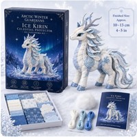 Kit de Manualidades de Fieltro con Animales del País de las Maravillas Invernales, Zorro de las Nieves, Ciervo, Lobo, 11 Estilos, Caja de Manualidades para Coser a Mano, Decoración Navideña, Regalo