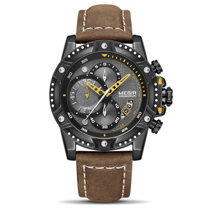 Megir 2130 Heren Horloges Topmerk Luxe Polshorloge Man Mode Waterdichte Chronograaf Sporthorloges Quartz Polshorloj - Product Image 1
