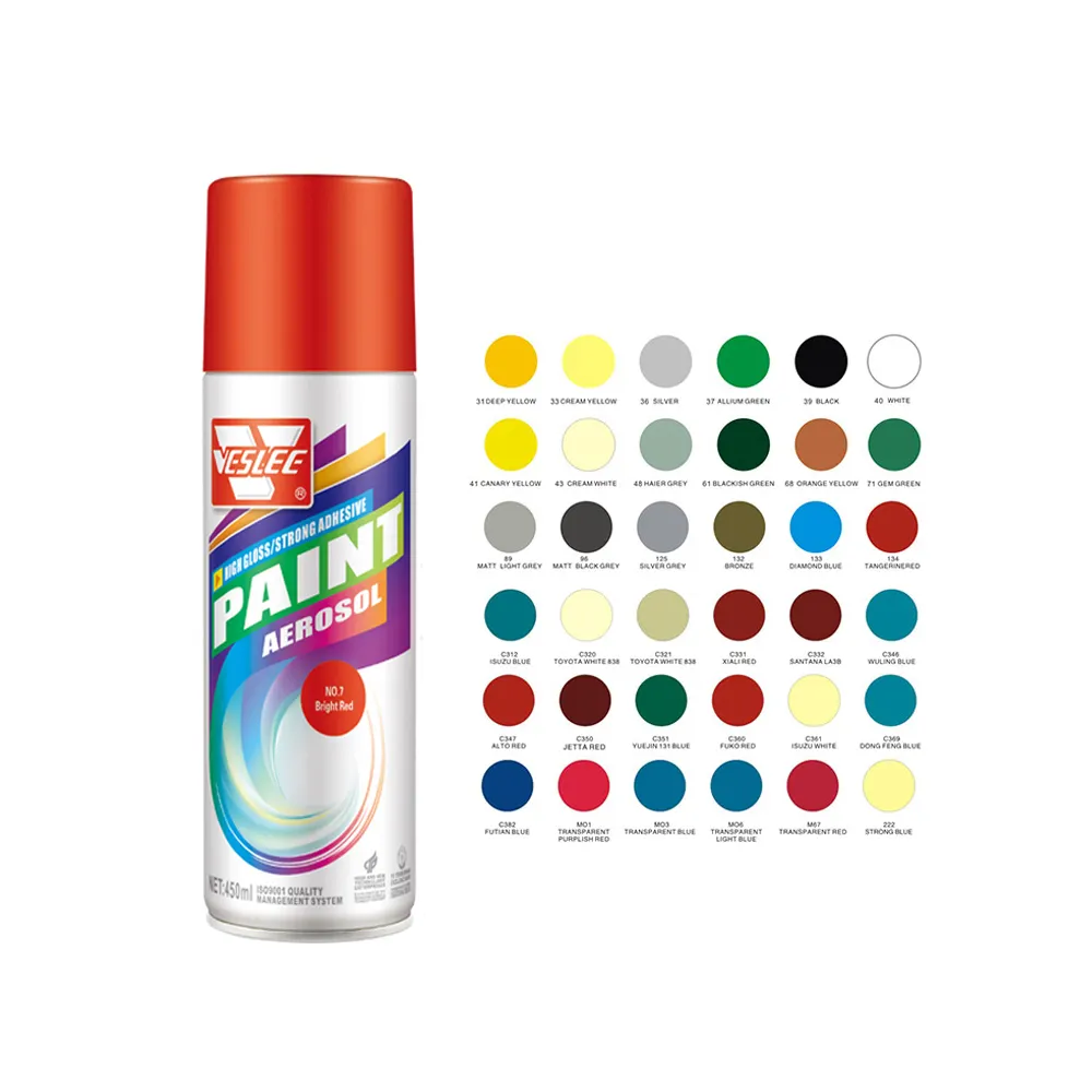 450 ml mehrzweckverwendung bunte bequeme acryl-großhandelsspray-farbe