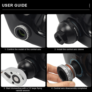 Outils manuels RIDERACE pour le démontage du boîtier de pédalier de vélo, clé d'installation et de démontage du BB pour Shimano BBR9000 SRAM IXF DUB BSA30 - Product Image 5