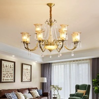Lustre en Cuivre de Luxe pour Salon, Chambre à Coucher, Salle à Manger, Lampe Suspendue en Laiton pour Hôtel, Maison, Restaurant, Bar, Hall d'Entrée - Vente en Gros