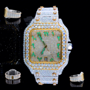Reloj Mecánico Automático de Lujo de Acero Inoxidable con Esfera de Números Romanos, Correa de 20 mm, Caja Cuadrada de Cristal, Resistente al Agua hasta 10 Bares - Product Image 1